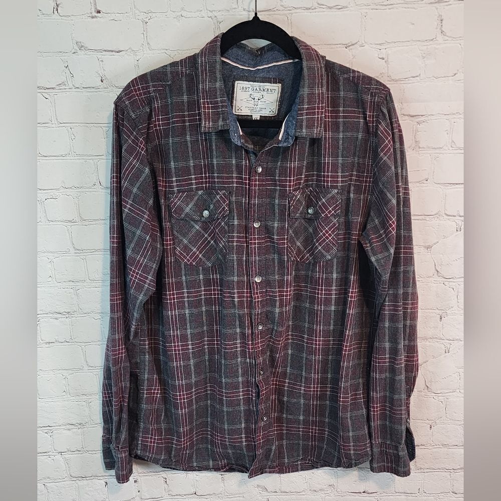 Men's 1897 Garment longsleeve button-down shirt, size XXL